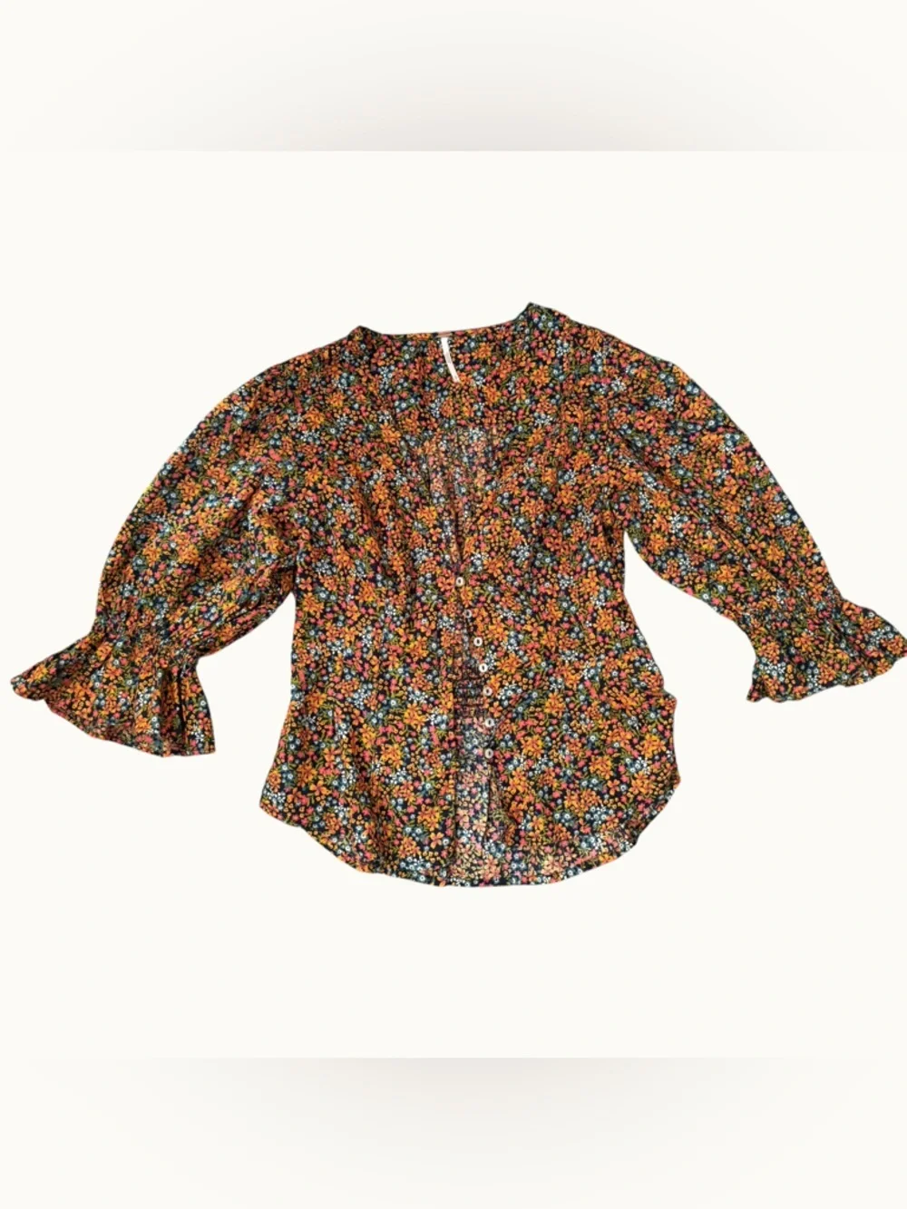 I Found You Print Blouse Free People - Picture 5 of 10